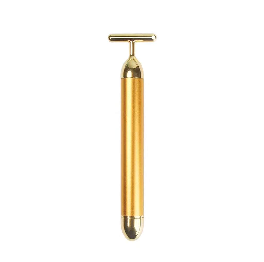 Massaggiatore Viso Vibrante in Oro 24K ✨